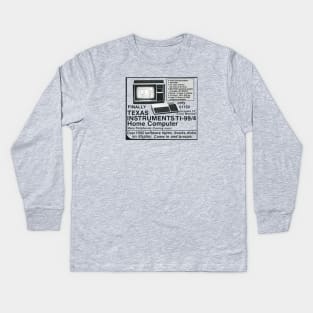 Finally!  TI-99/4 Home Computer Kids Long Sleeve T-Shirt